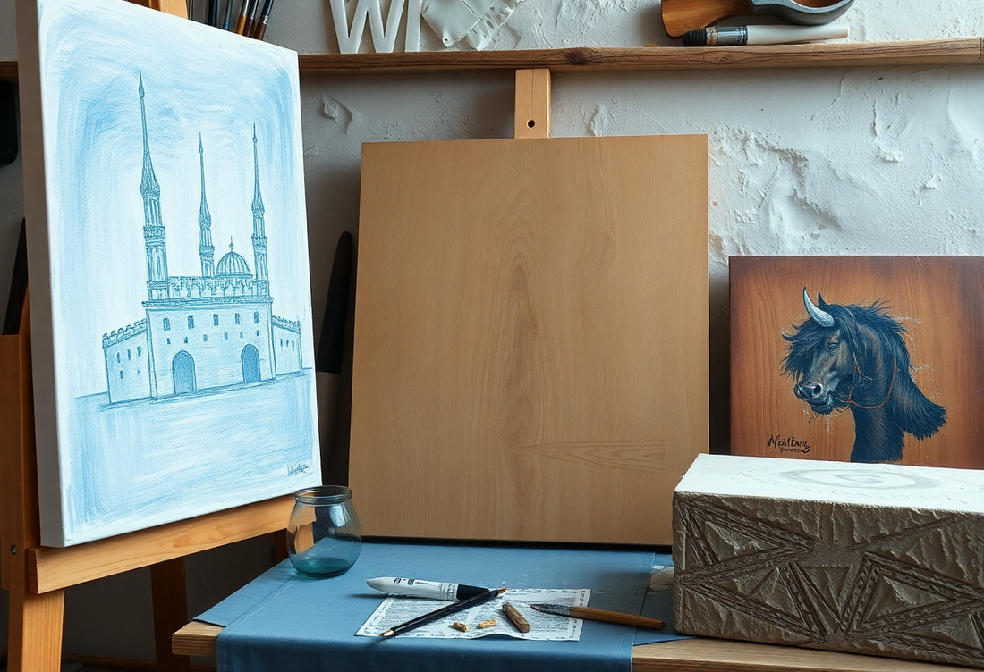 Die besten Malgründe für Acrylmalerei: Leinwand, Malplatte oder Papier?