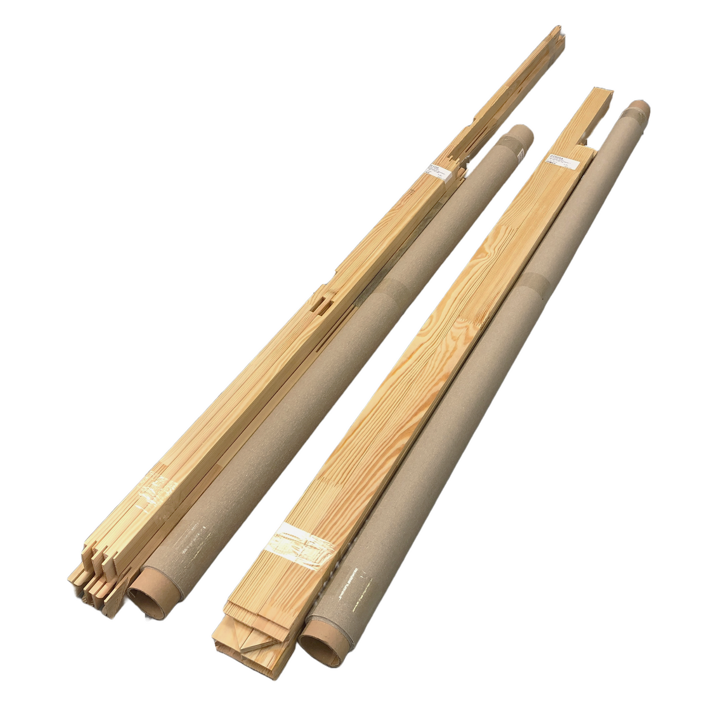 Keilrahmen Bausatz mit Baumwolle Grundiert - Selbst Zusammenbauen