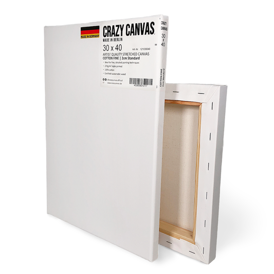 Stretched canvas frame COTTON FINE, 2-Pack - Made in Germany