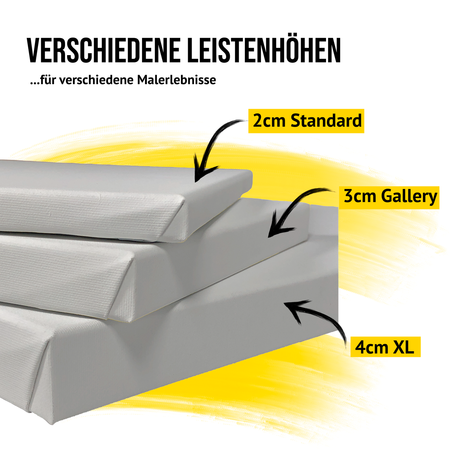 Stretched Canvas COTTON CLASSIC, 2-Pack - Made in Germany