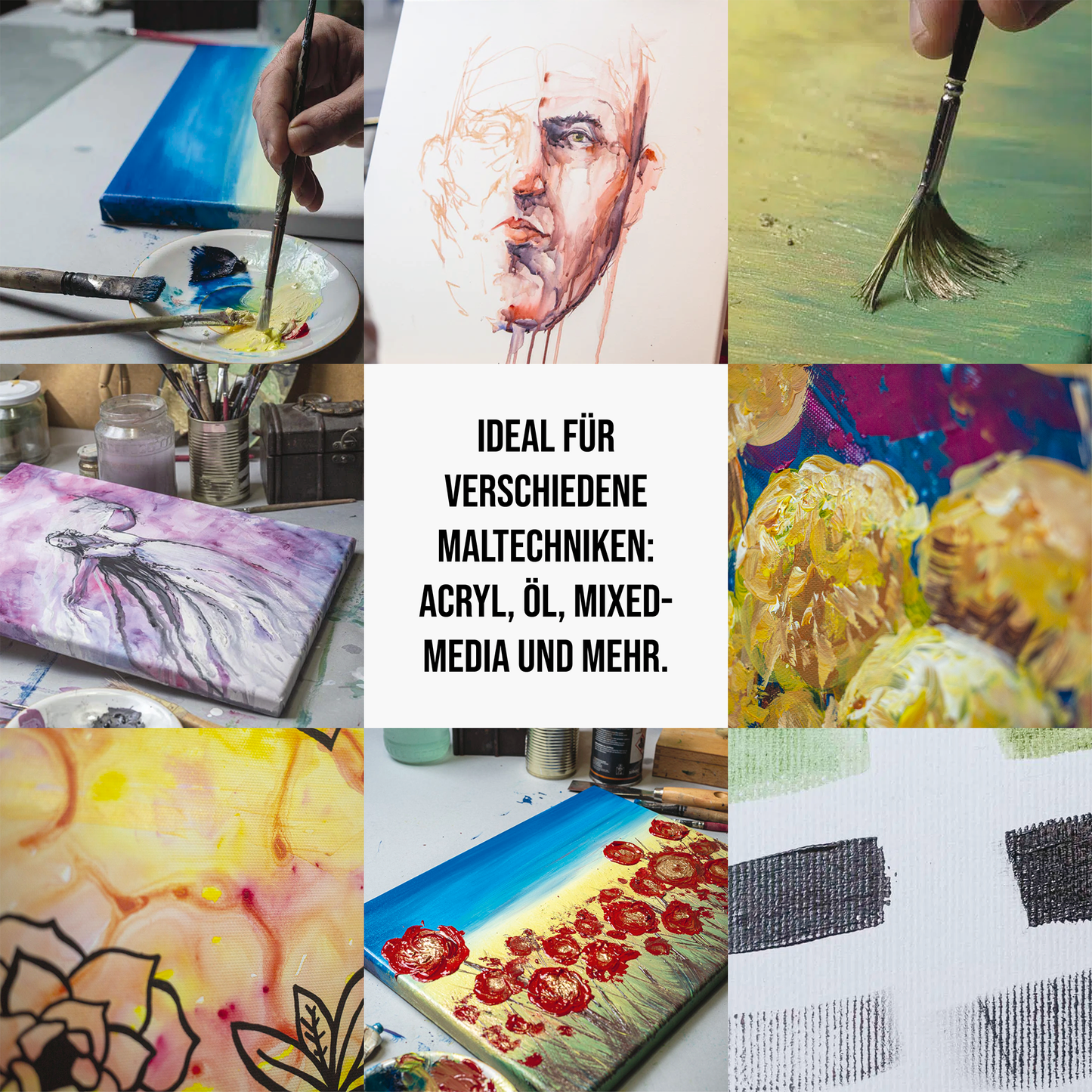 Stretched Canvas COTTON CLASSIC, 2-Pack - Made in Germany