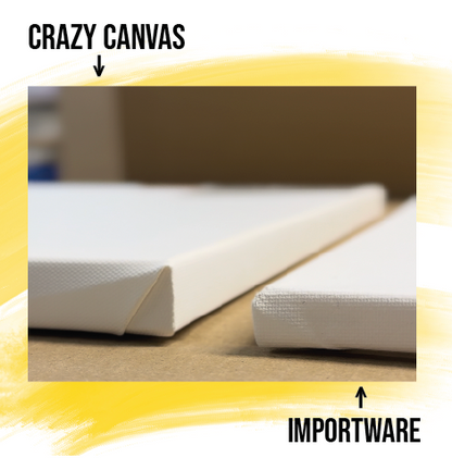 Stretched HOBBY Canvas, Multi-Packs - Made in Germany