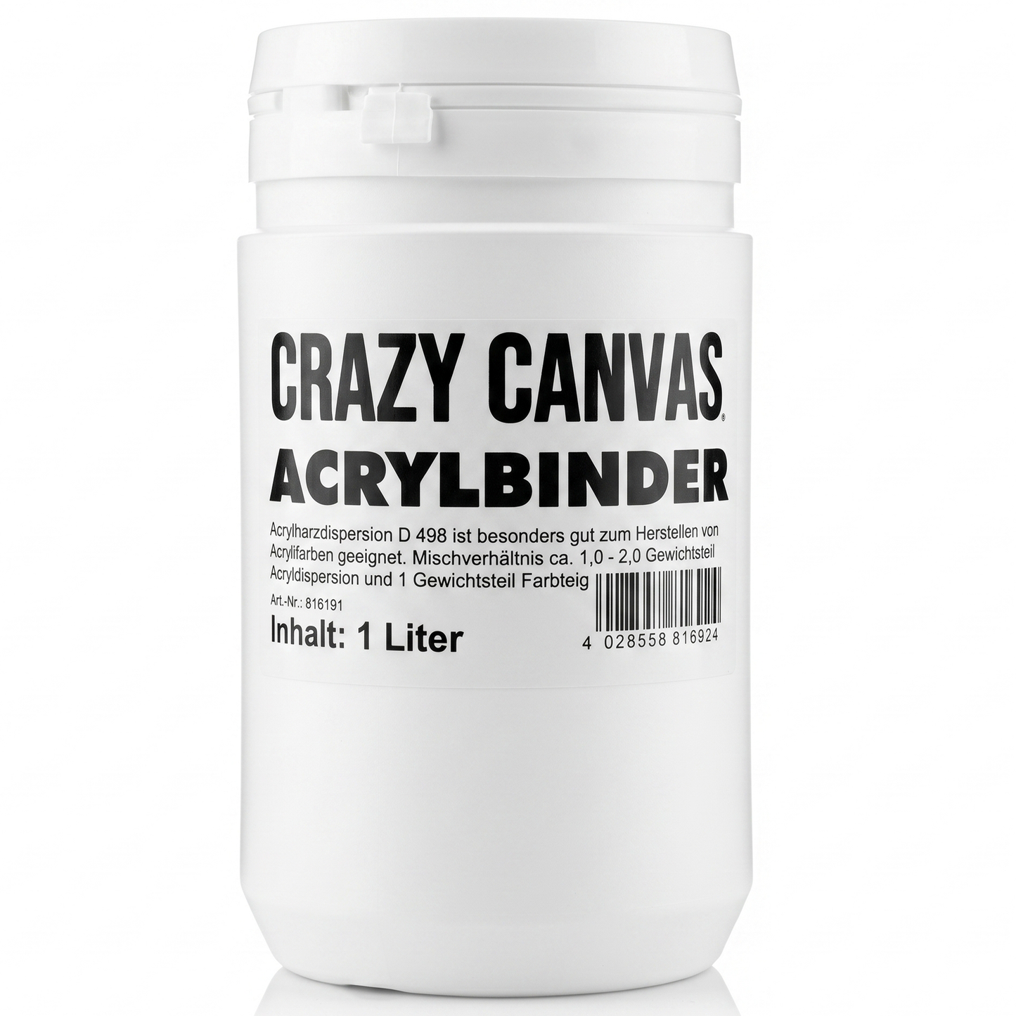 Acrylic Binder D 498 Transparent - 1 litre