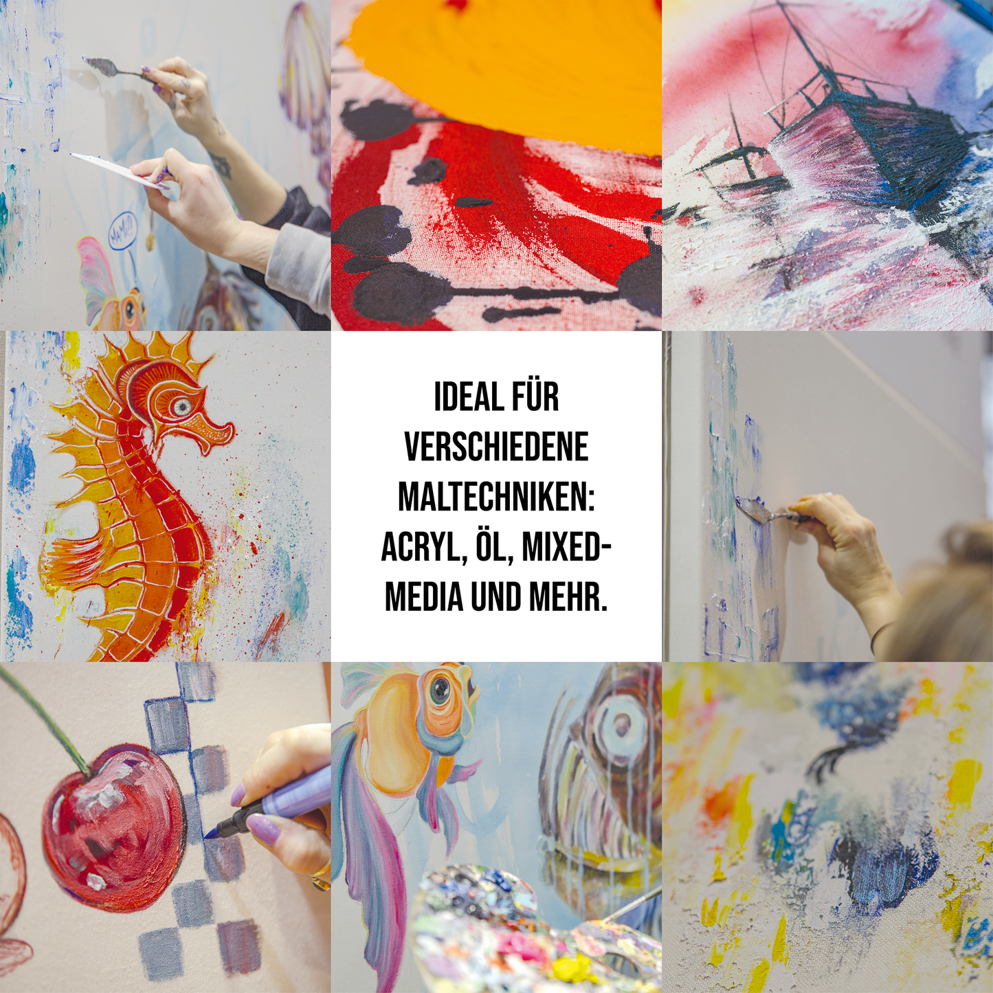 Stretched Canvas RAW Fine Cotton Unprimed, 2-Pack - Made in Germany