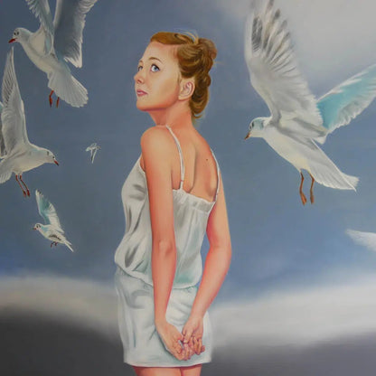 Maltuch Baumwolle grundiert, sehr feine Struktur, 270g/m²