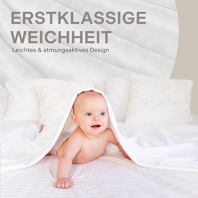 Fleecedecke, Flauschige Kuscheldecke 122 x 154 cm, Weiß