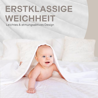 Fleecedecke, Flauschige Kuscheldecke 122 x 154 cm, Weiß