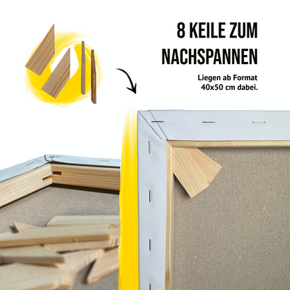 Bespannter Keilrahmen RAW Medium Baumwolle Ungrundiert, 2-Pack - Made in Germany