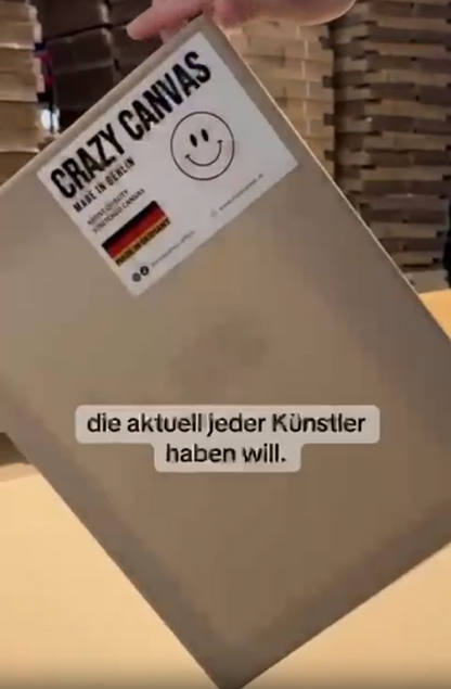 Stretched Canvas RAW Medium Cotton Unprimed, 2-Pack - Made in Germany