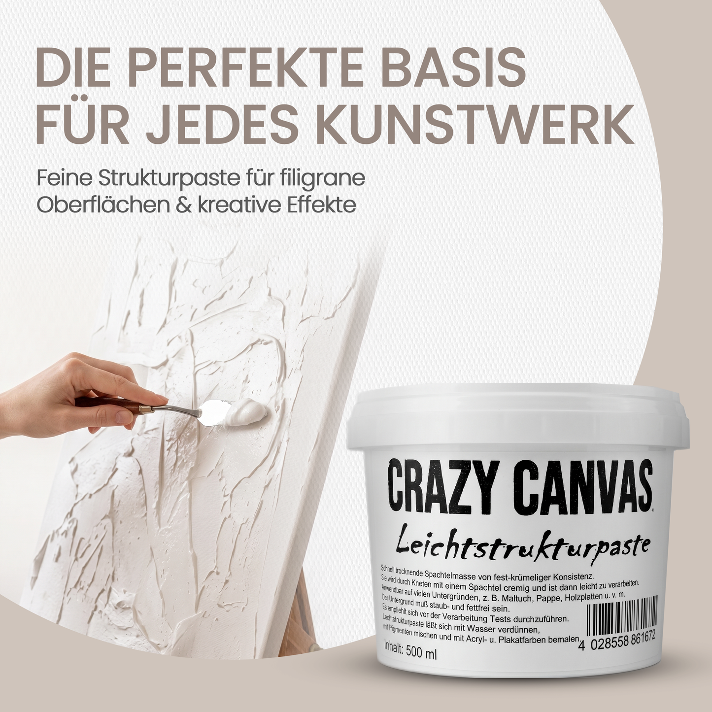 Modeling paste fine, light - different sizes
